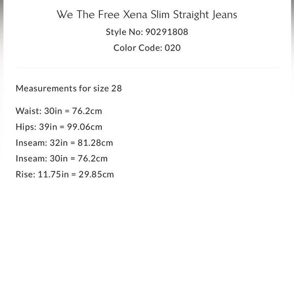 We the Free Xena Slim Free People Black Straight Leg Jeans - Picture 5 of 5